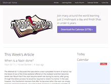 Tablet Screenshot of mishnahyomit.com